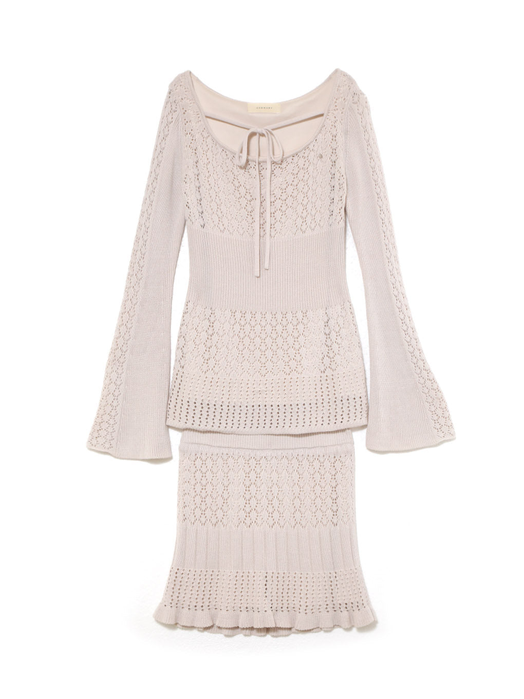 andmary Flora pleats set up brown アンドマリー ANDMARY】Flora pleats set up