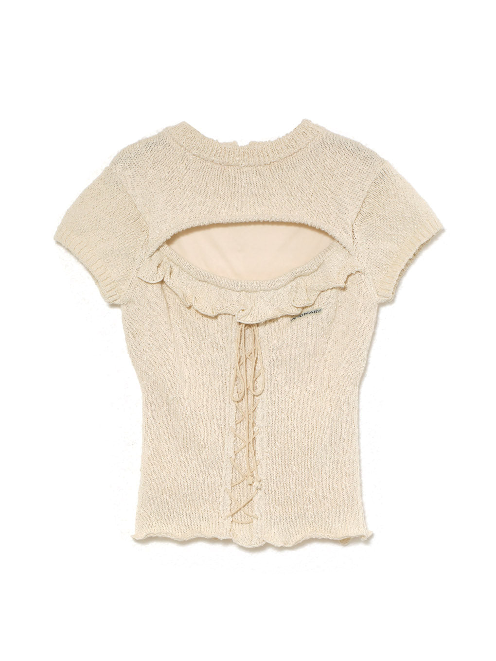 ANDMARY】Fleur frill knit tops