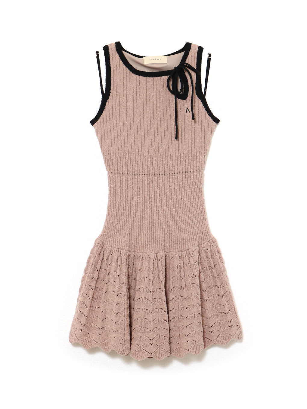 Heart crochet mini dress