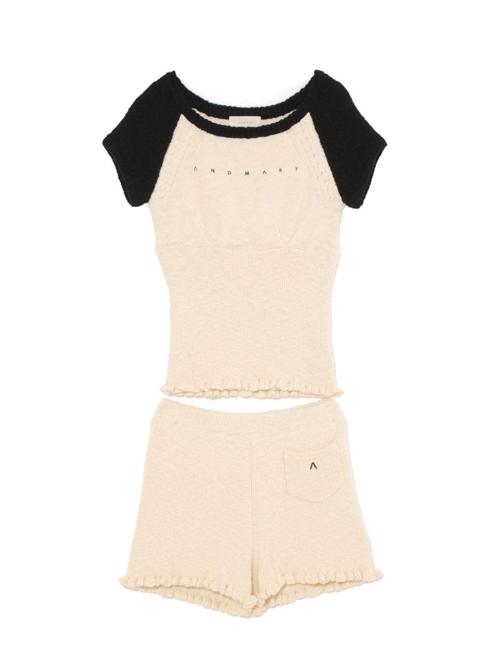 Lala frill knit set up