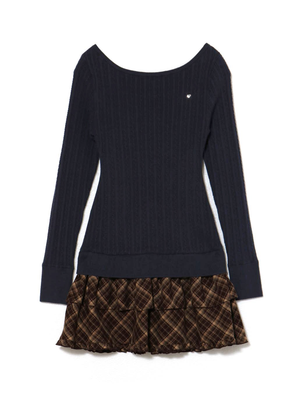 Nina check mini dress