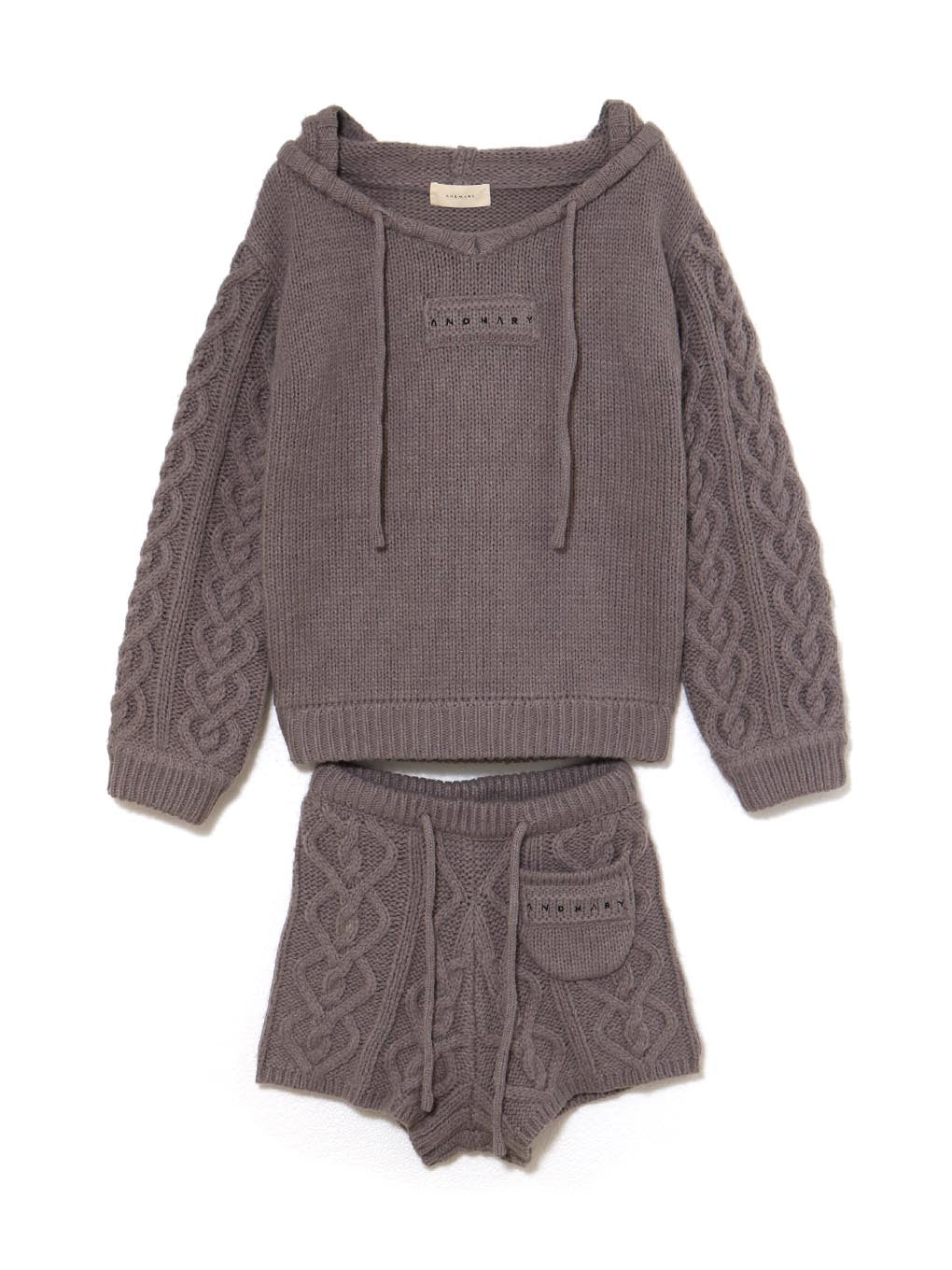 トップス Mou loose knit set up andmary ANDMARY】Mou loose knit set up