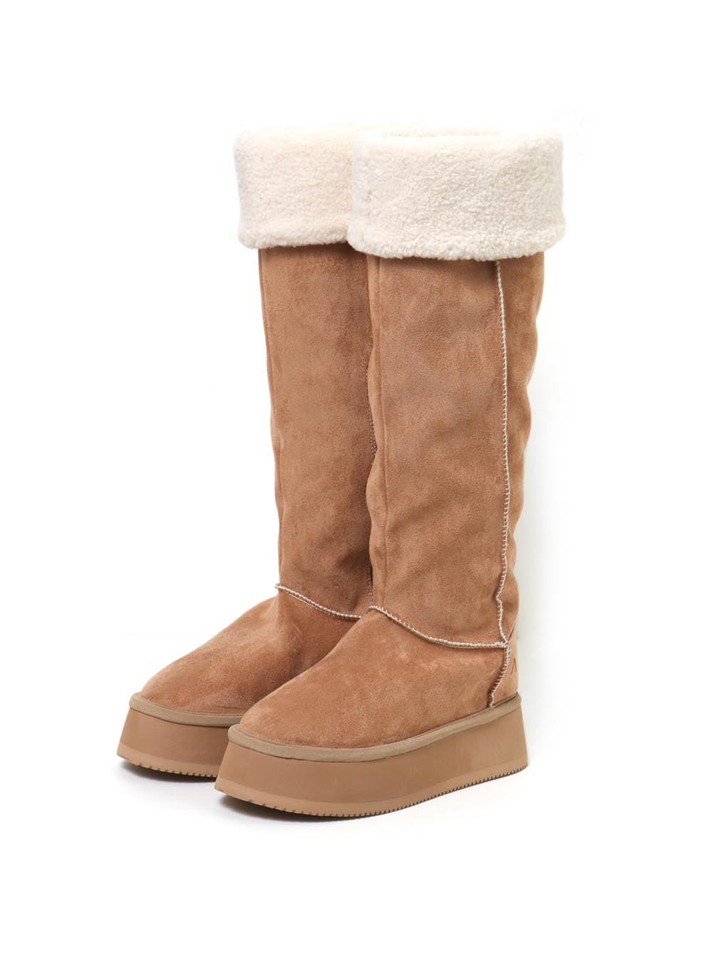 靴andmary Gigi mouton boots ベージュ 22.5 36 - ブーツ