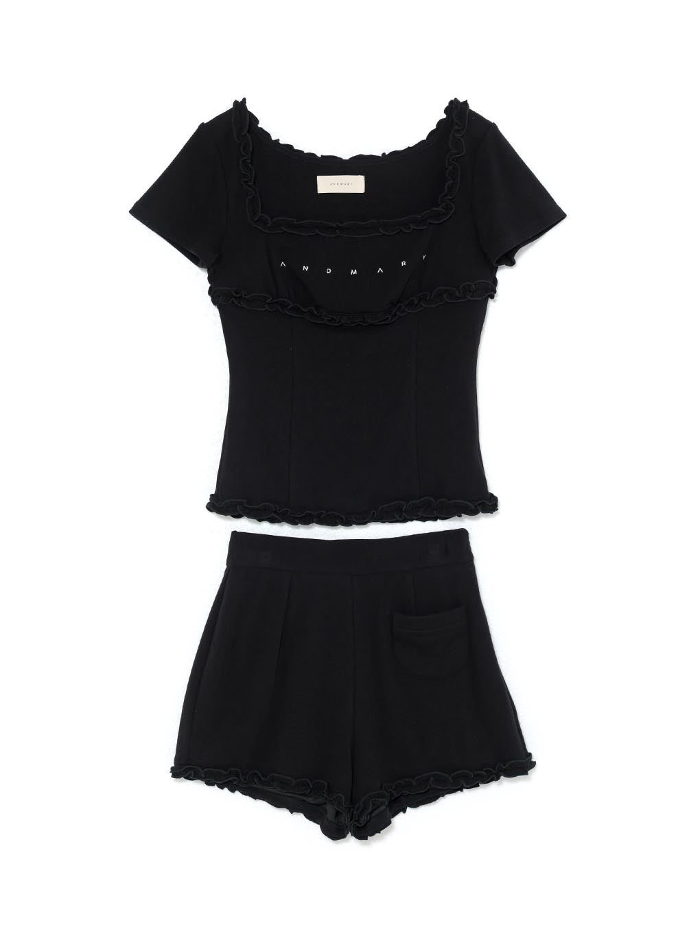 トップス ANDMARY Petito mini frill set up ANDMARY】Petito mini frill set up