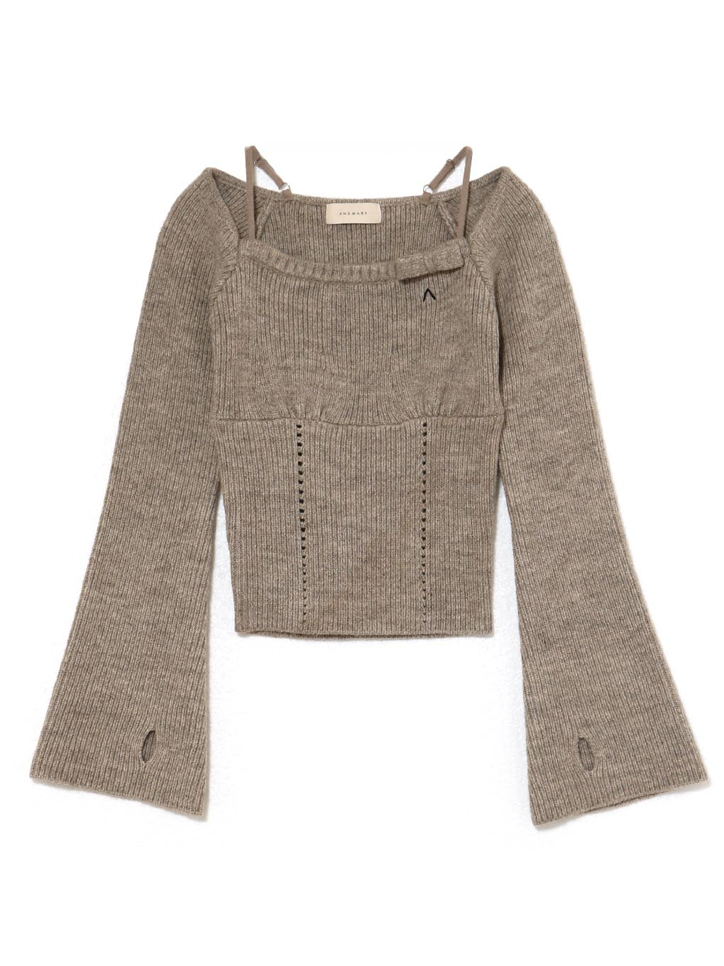 Baby ribbon knit tops