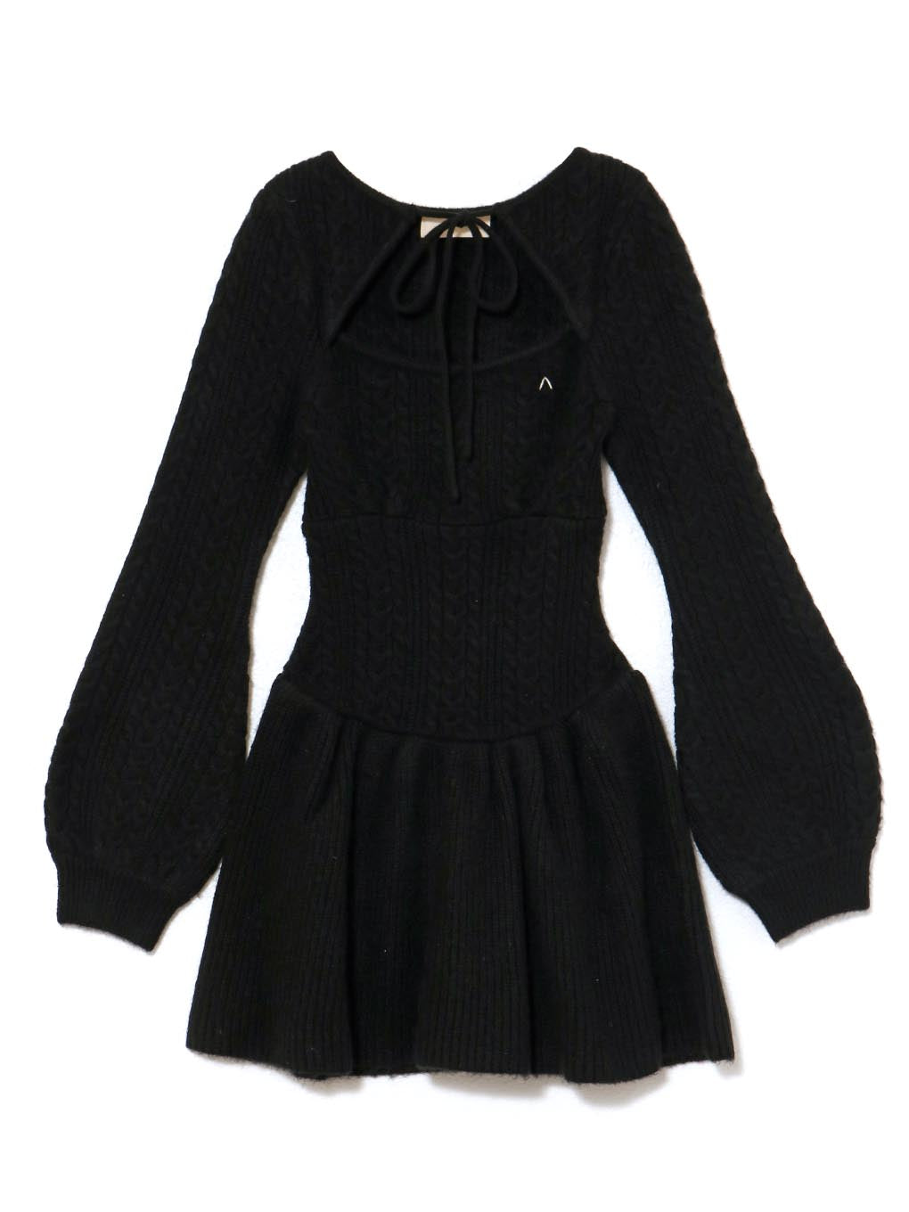 Amy cable flare mini dress