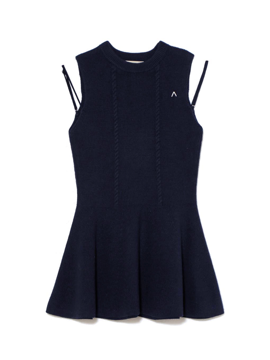 Adel peplum knit tops【andmary】 ANDMARY】Adel peplum knit tops