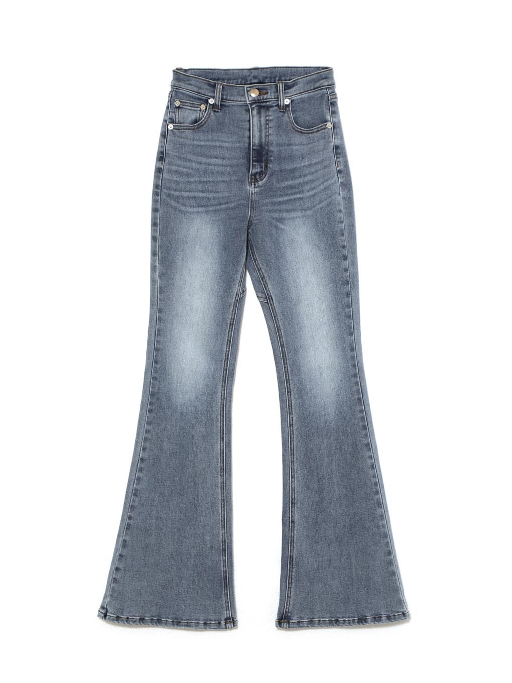 パンツ ANDMARY Heart hip flare denim ANDMARY】Heart hip highwaist flare denim