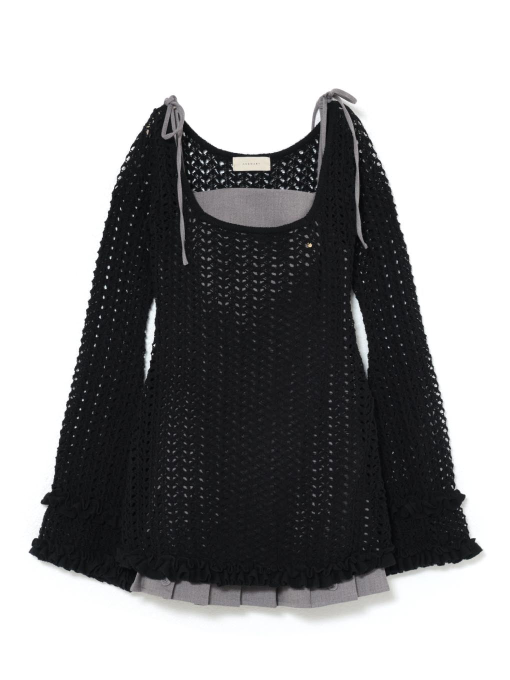 Grenda pleats set mini dress