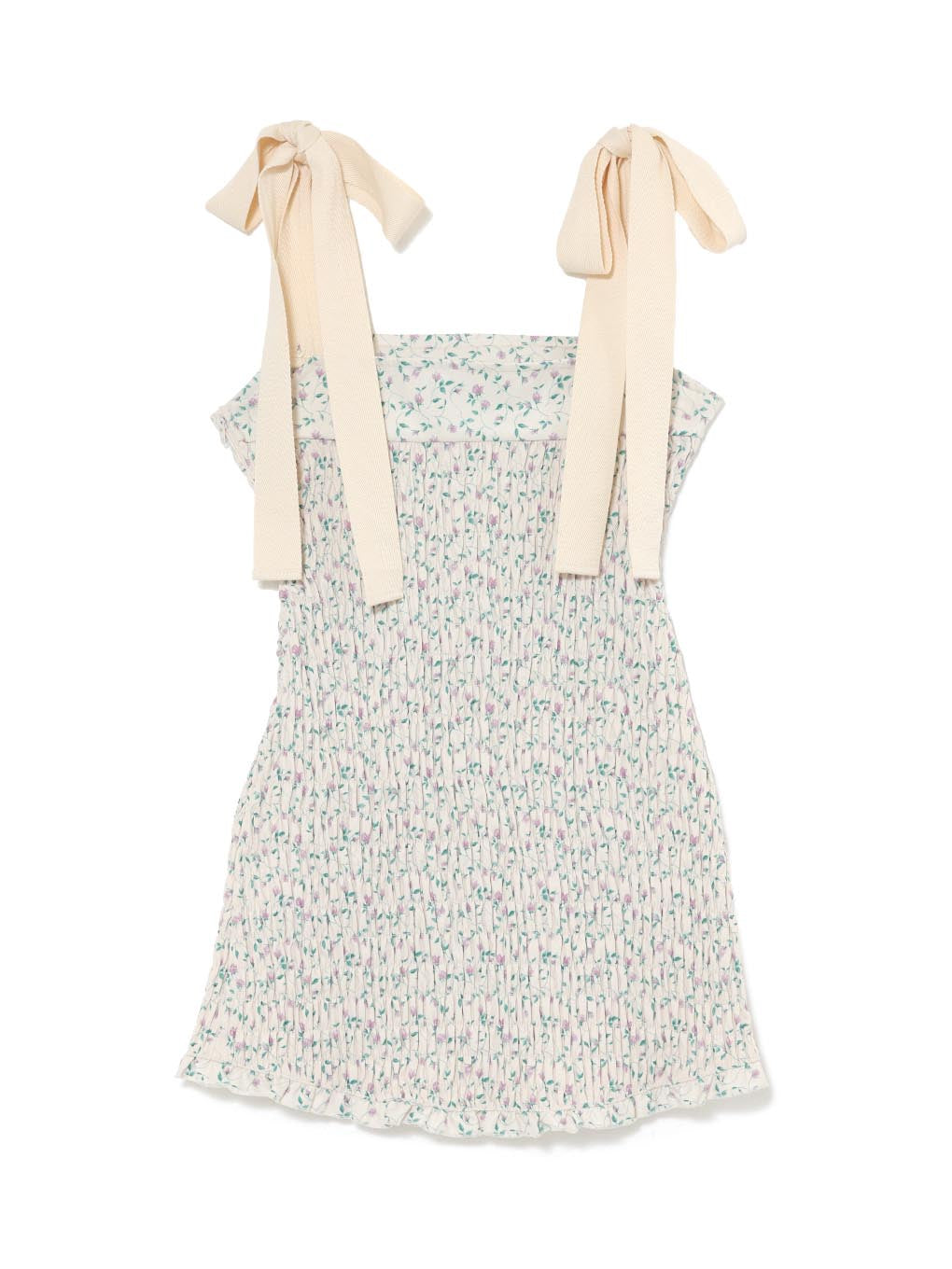か*な様 即日発送可Flora ribbon mini dress andmar ANDMARY】Flora ribbon mini dress