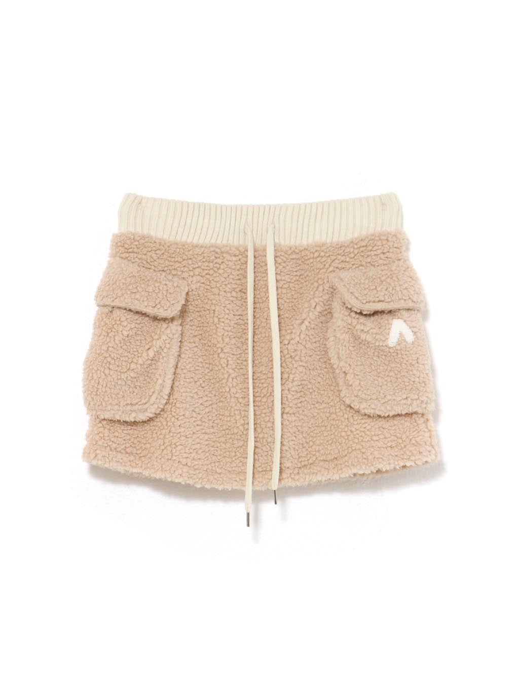 andmary Fluffy mini skirt ベージュ　アンドマリー ANDMARY】Fluffy mini skirt