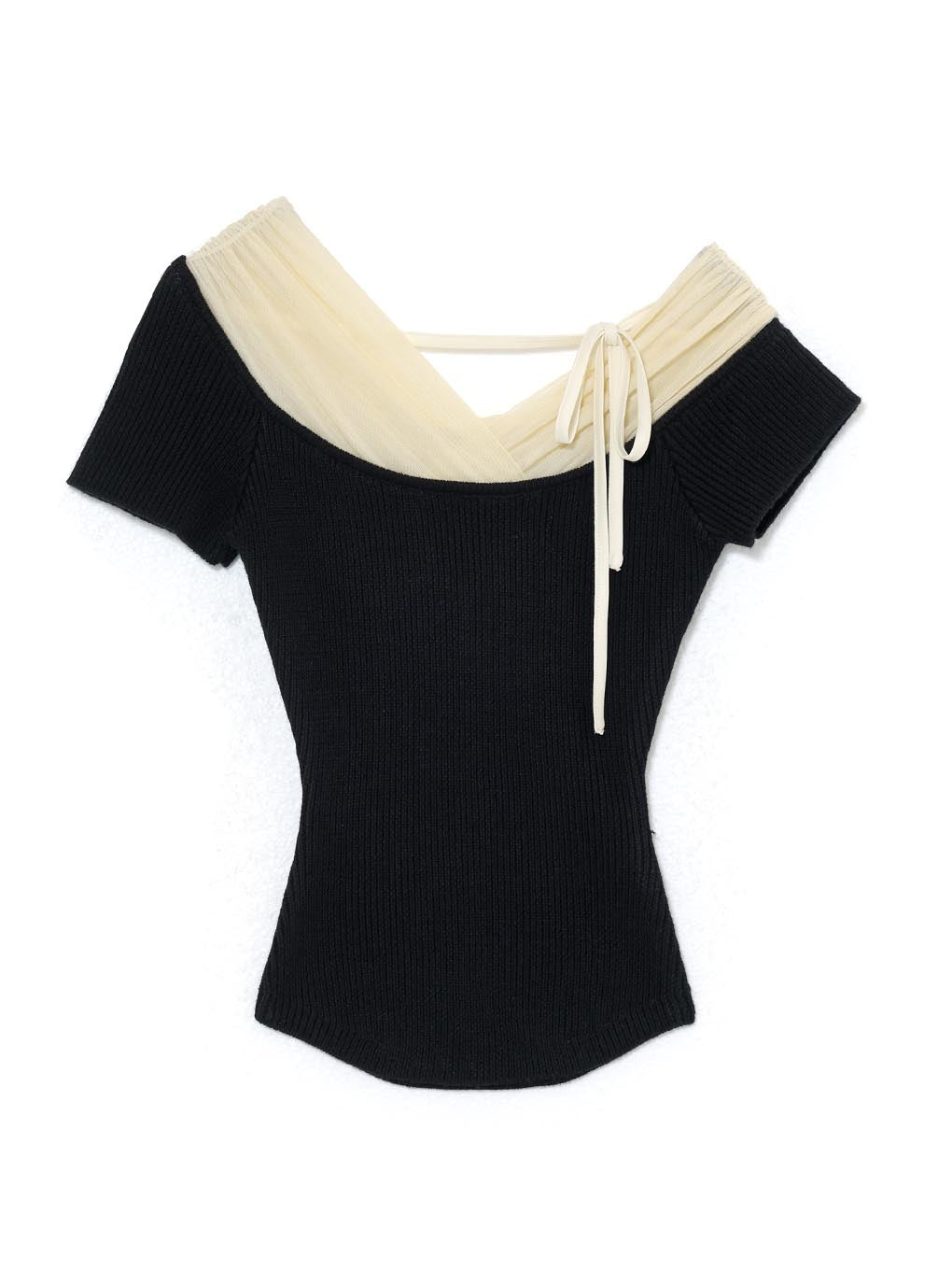 Annie tulle offshoulder tops