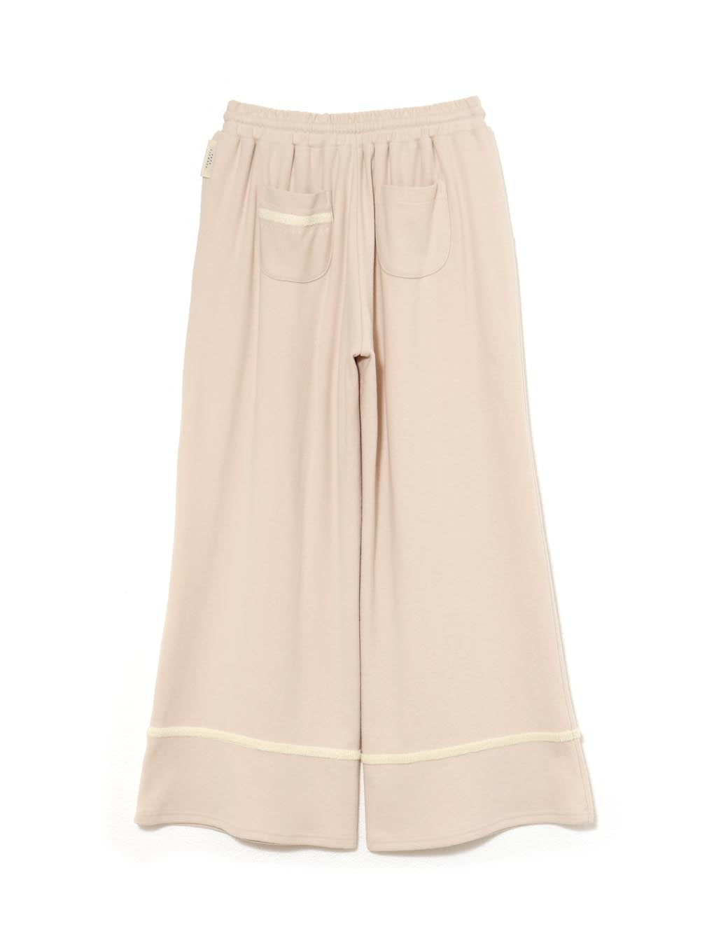 Milky pile heart long pants