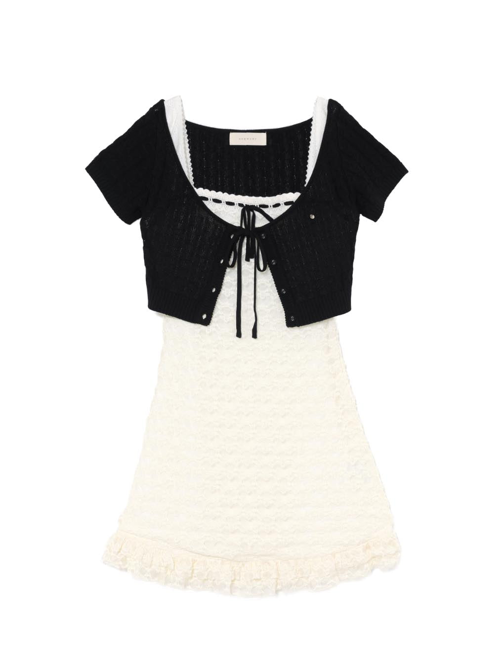 Mona lace set mini dress