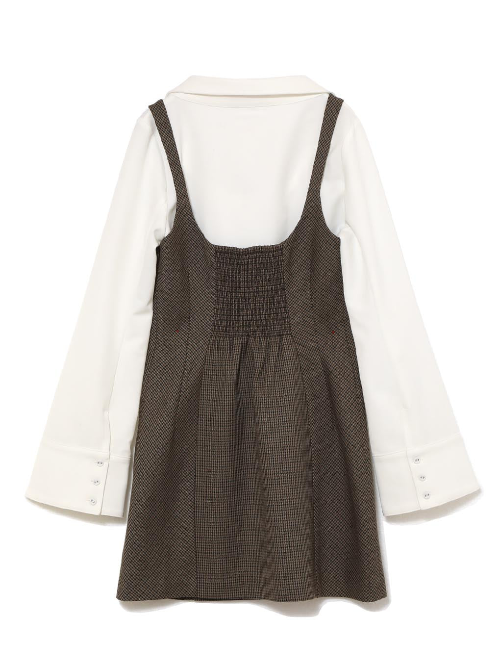 ANDMARY】Rachell check layered dress