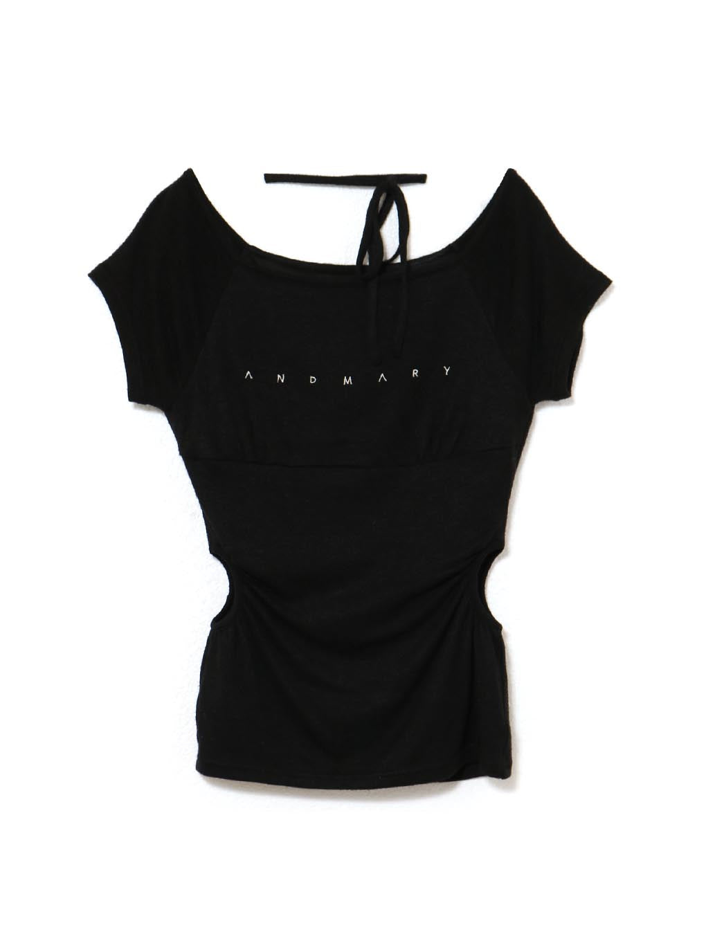 ANDMARY】Mary logo ribbon tops