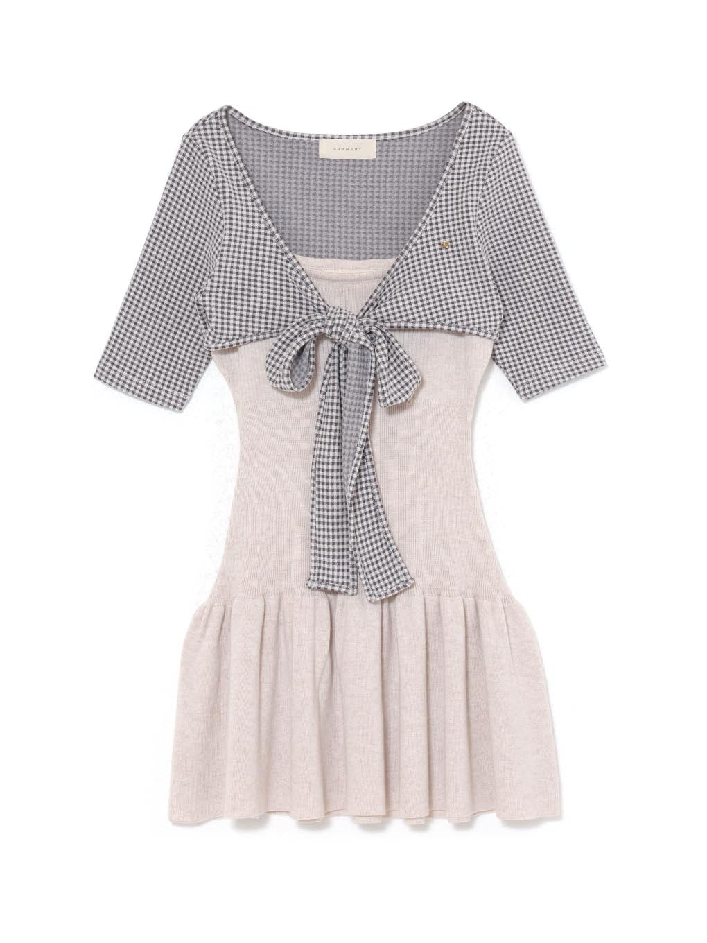ANDMARY】Risa gingham check set dress