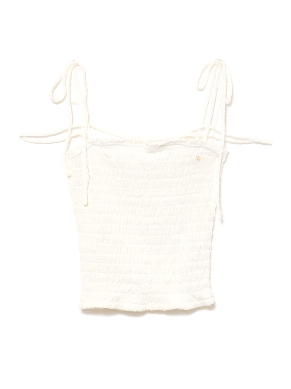 Shirring ribbon camisole