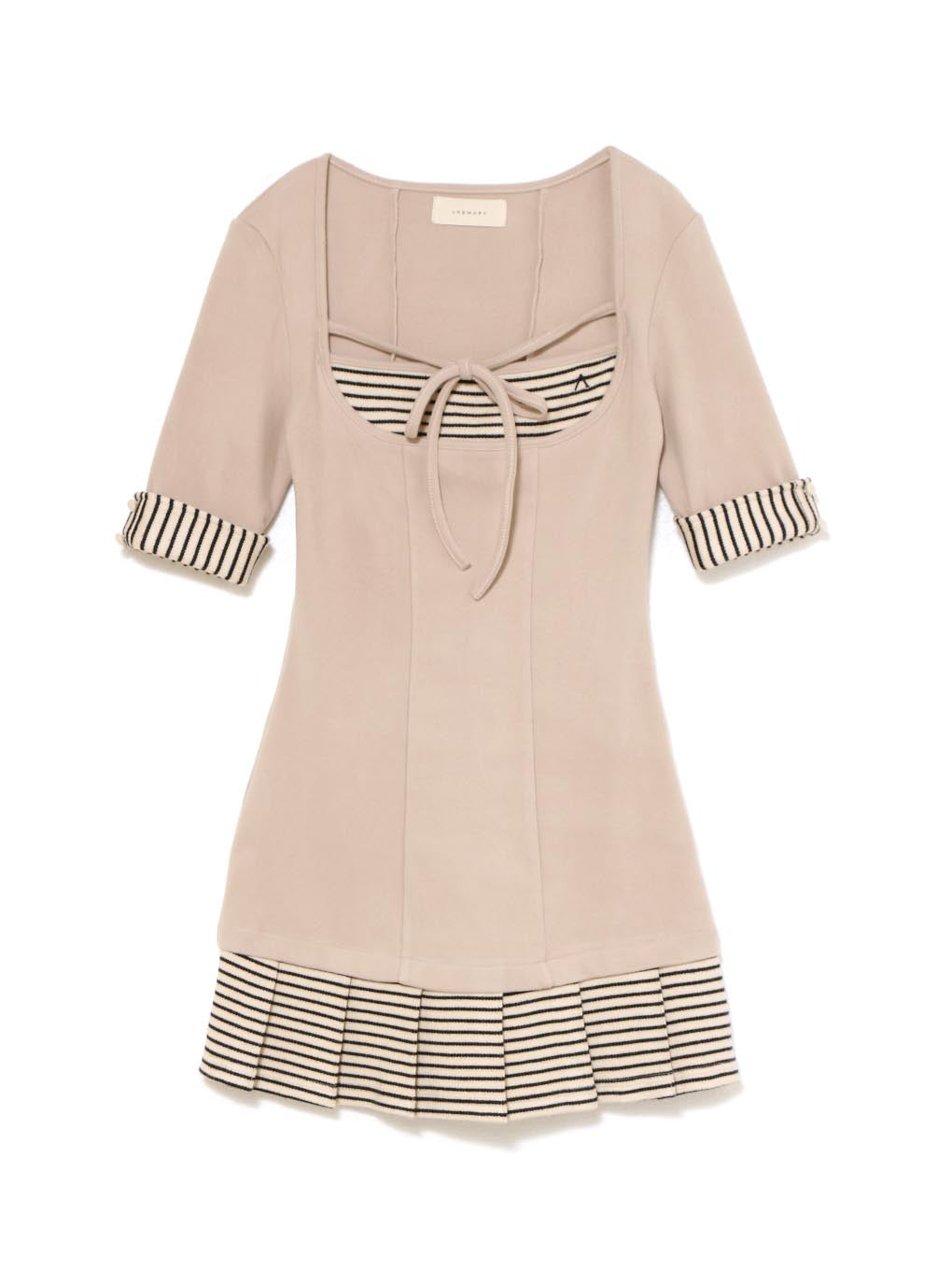 Aiden pleats mini dress