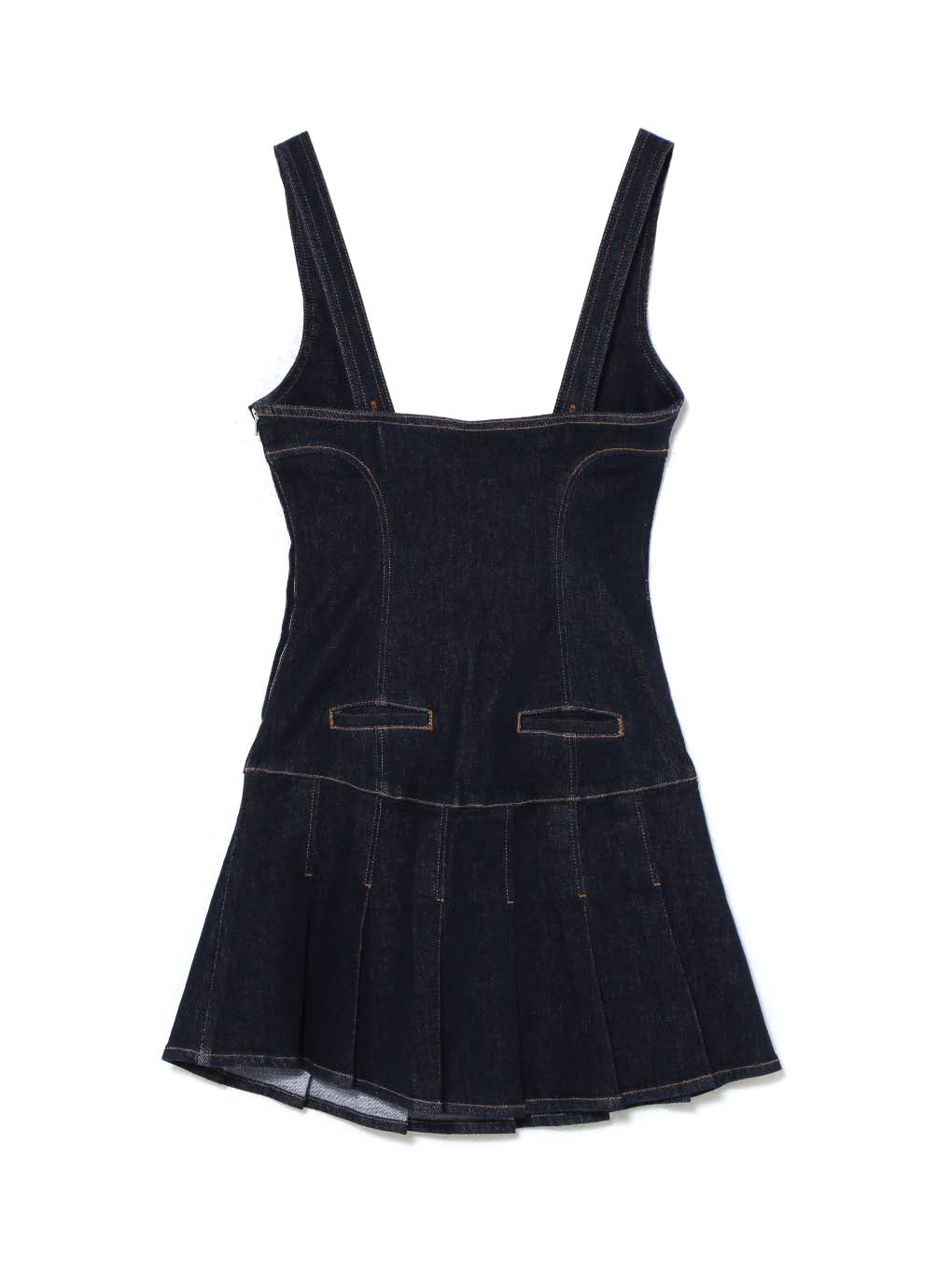 Denim rompers skirt