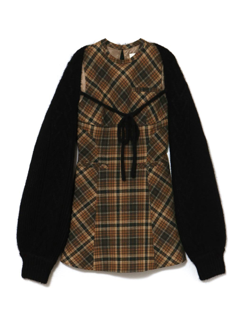 Mimi check set mini dress