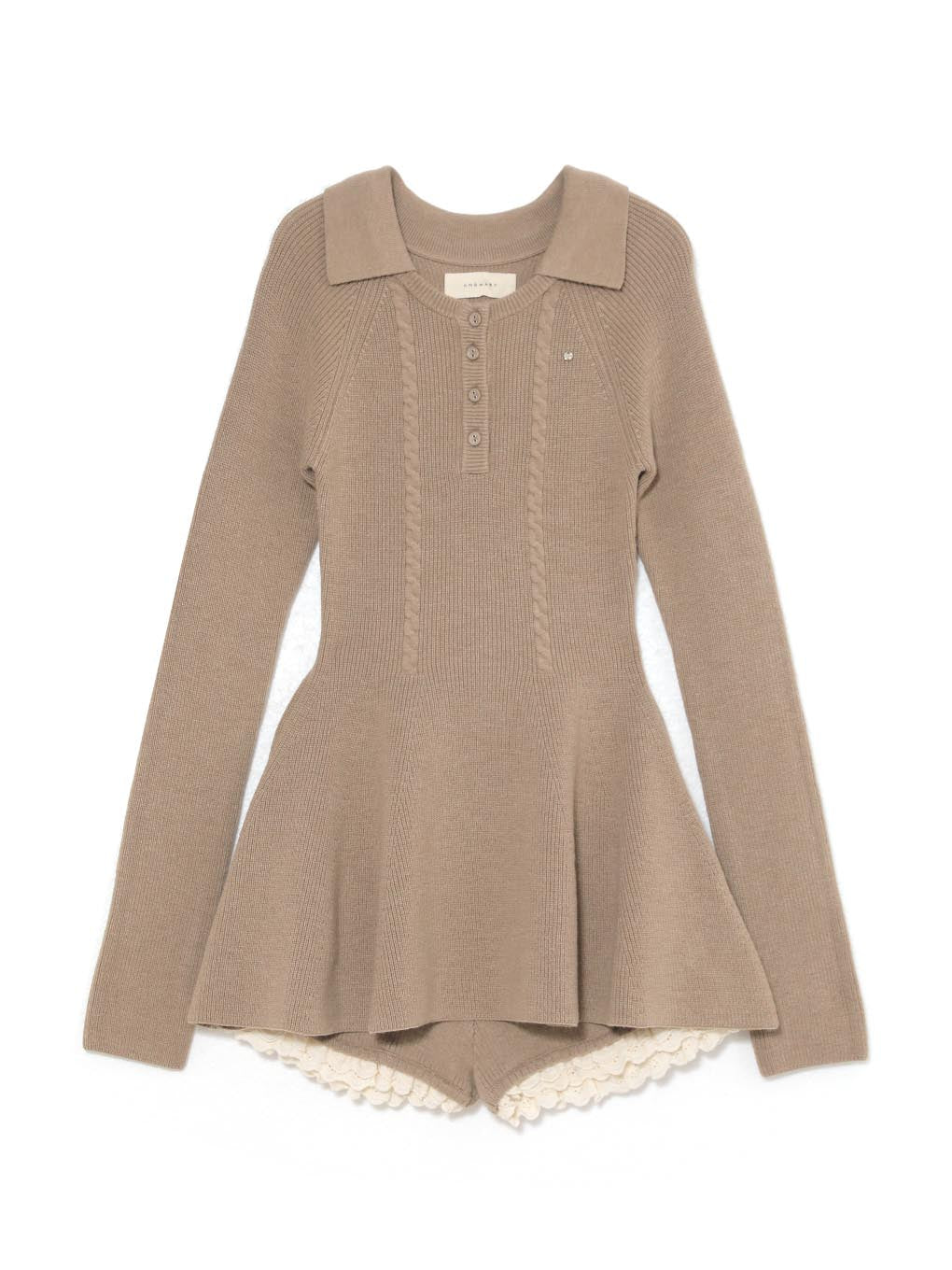 Milly peplum knit set up