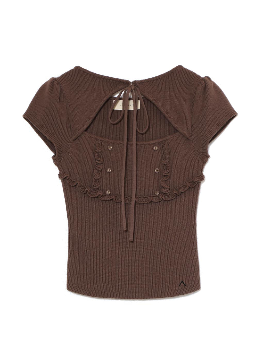 ANDMARY】Bell frill knit tops
