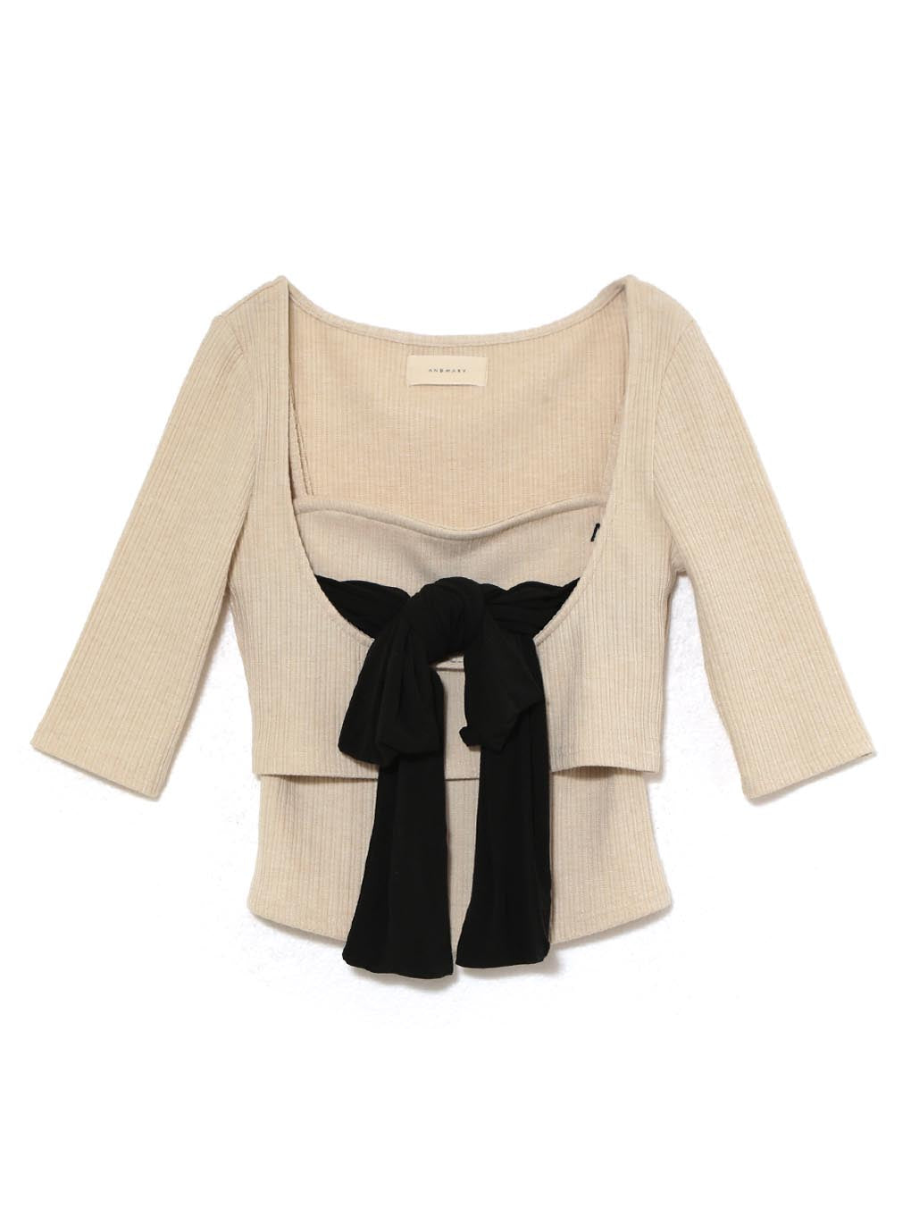 トップス Avrill ribbon tops andmary ivory andmary Roy ribbon tops ivory アンドマリー｜Yahoo!フリマ（旧PayPay