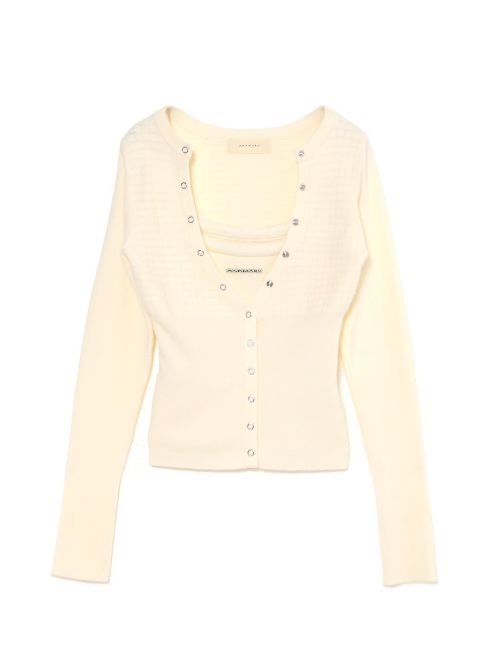 Waffle cardigan set tops