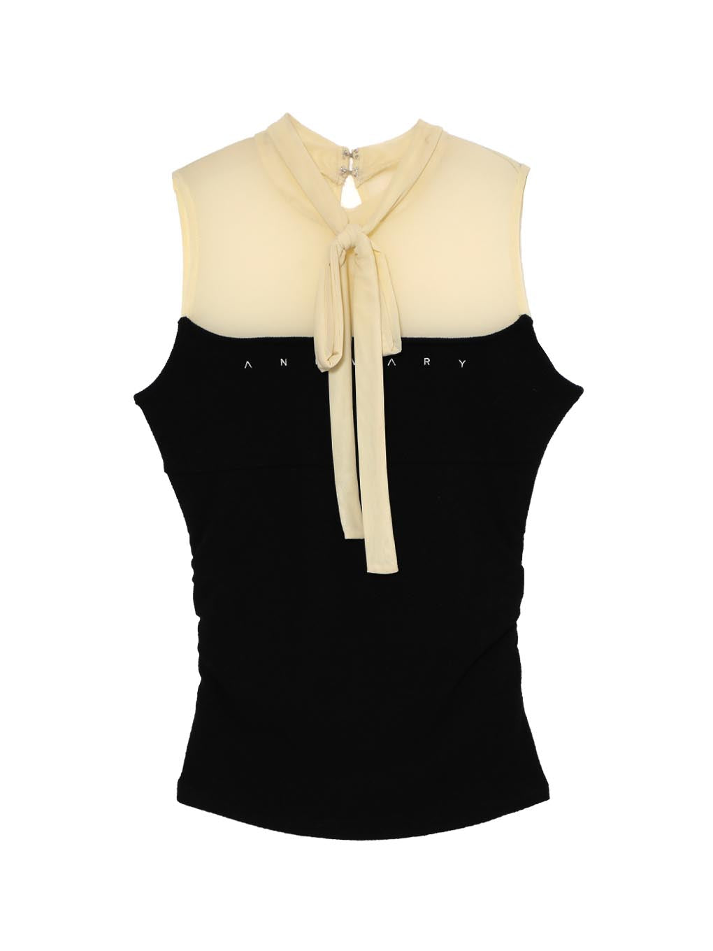 トップス andmary Amy ribbon tops ivoly ANDMARY】Amy ribbon tops