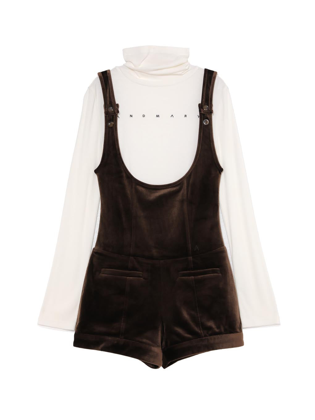 Noa velour rompers set up