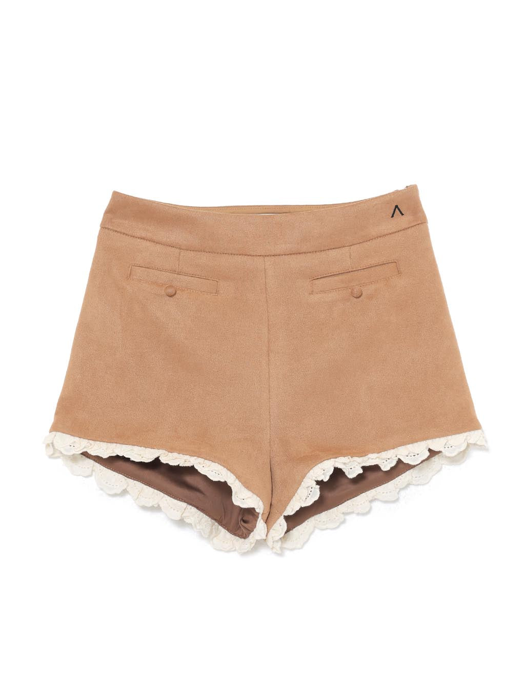 Suede mini pants