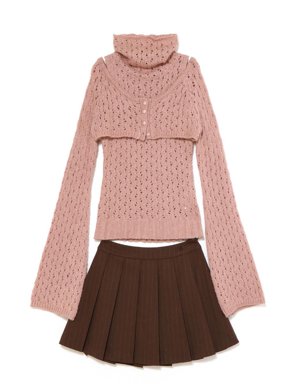 andmary sophy pleats knit set up トップスのみ ANDMARY】Sophy pleats knit set up