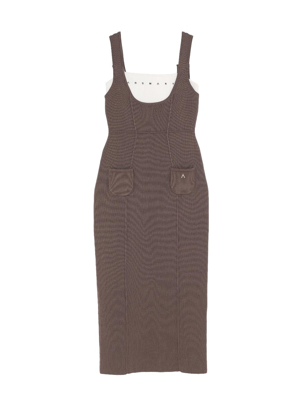 ワンピース ANDMARY zoe set long dress brown ANDMARY】Zoe set long dress