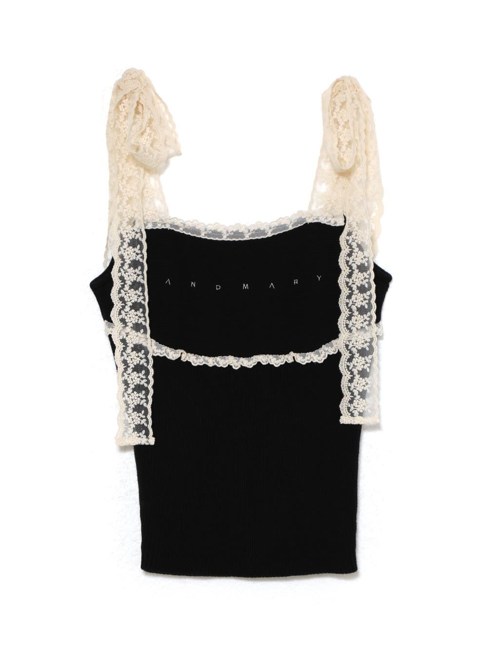 トップス ANDMARY Lil lace knit tops ANDMARY】Lil lace knit tops