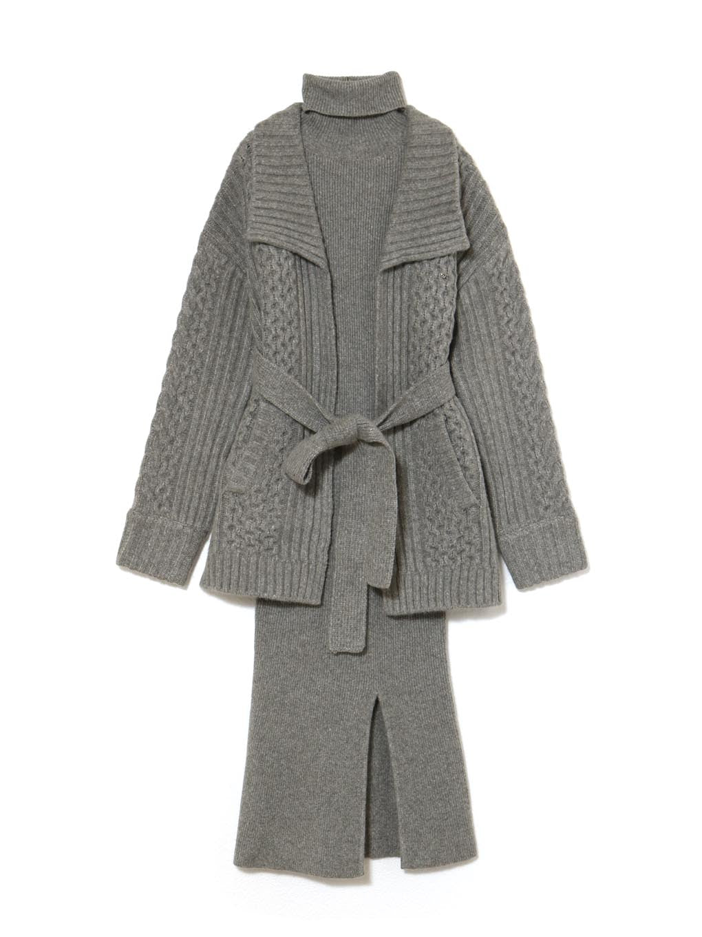 Nana cable knit set dress