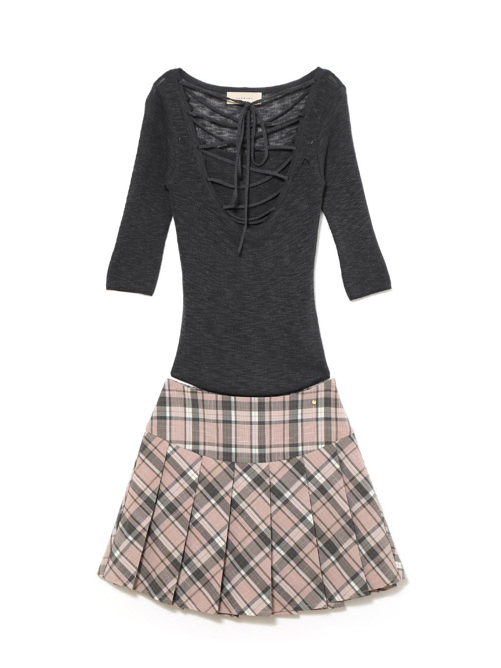 ANDMARY】Karlie check set up