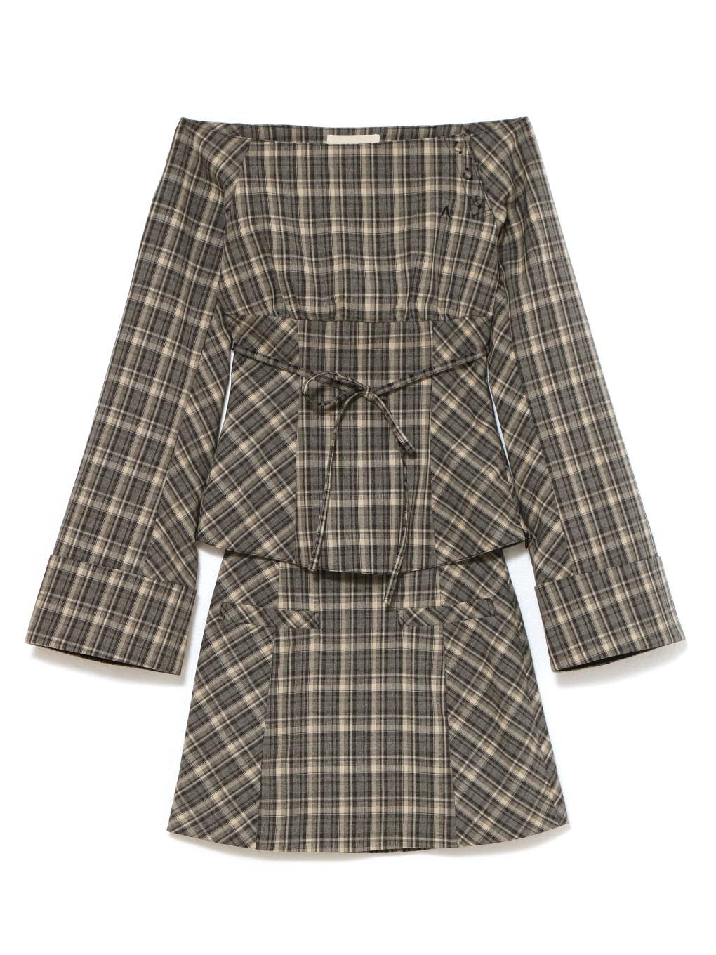 新作最安値　andmary Adel check set up ANDMARY】Adel check set up