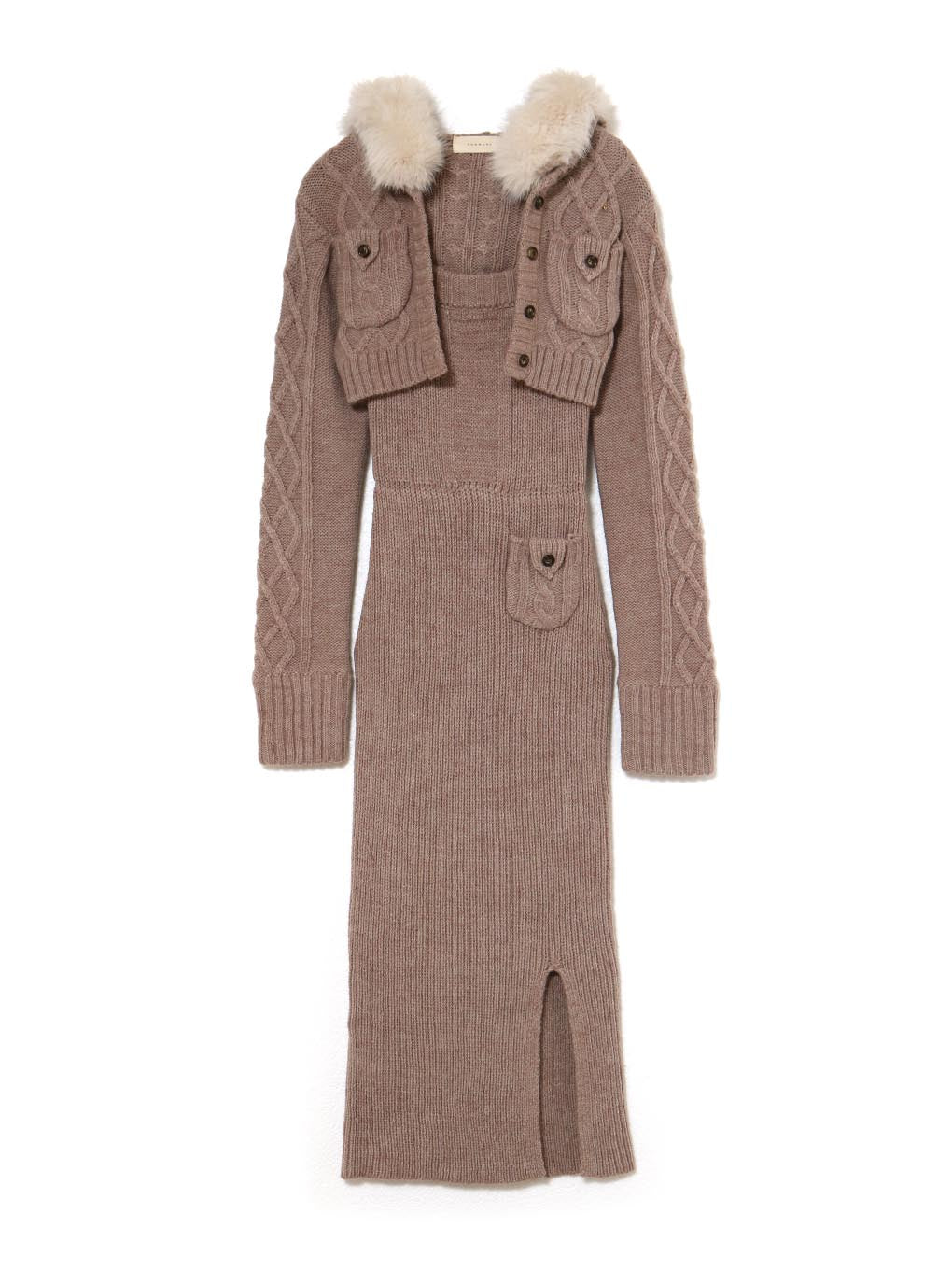 Nara hood set dress