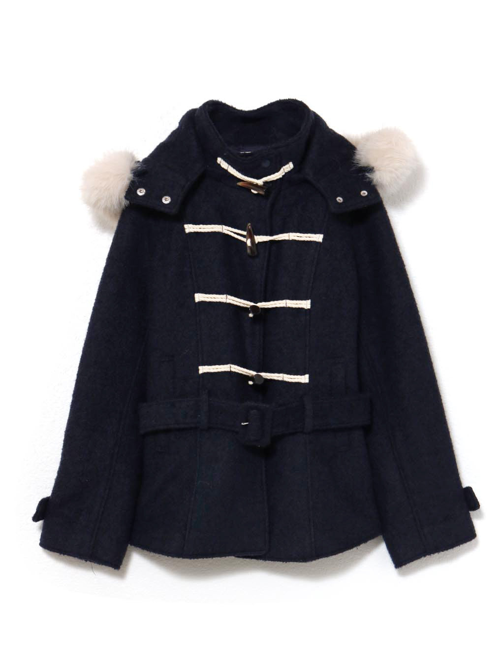 Nicole fur belt jacket