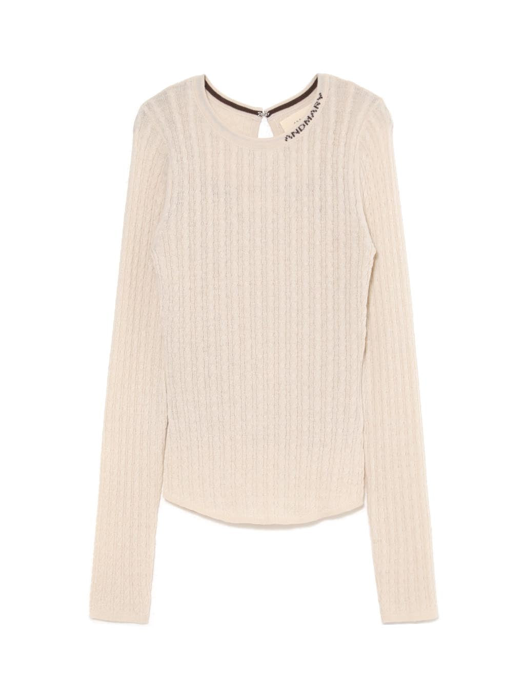 ANDMARY】Logo knit tops