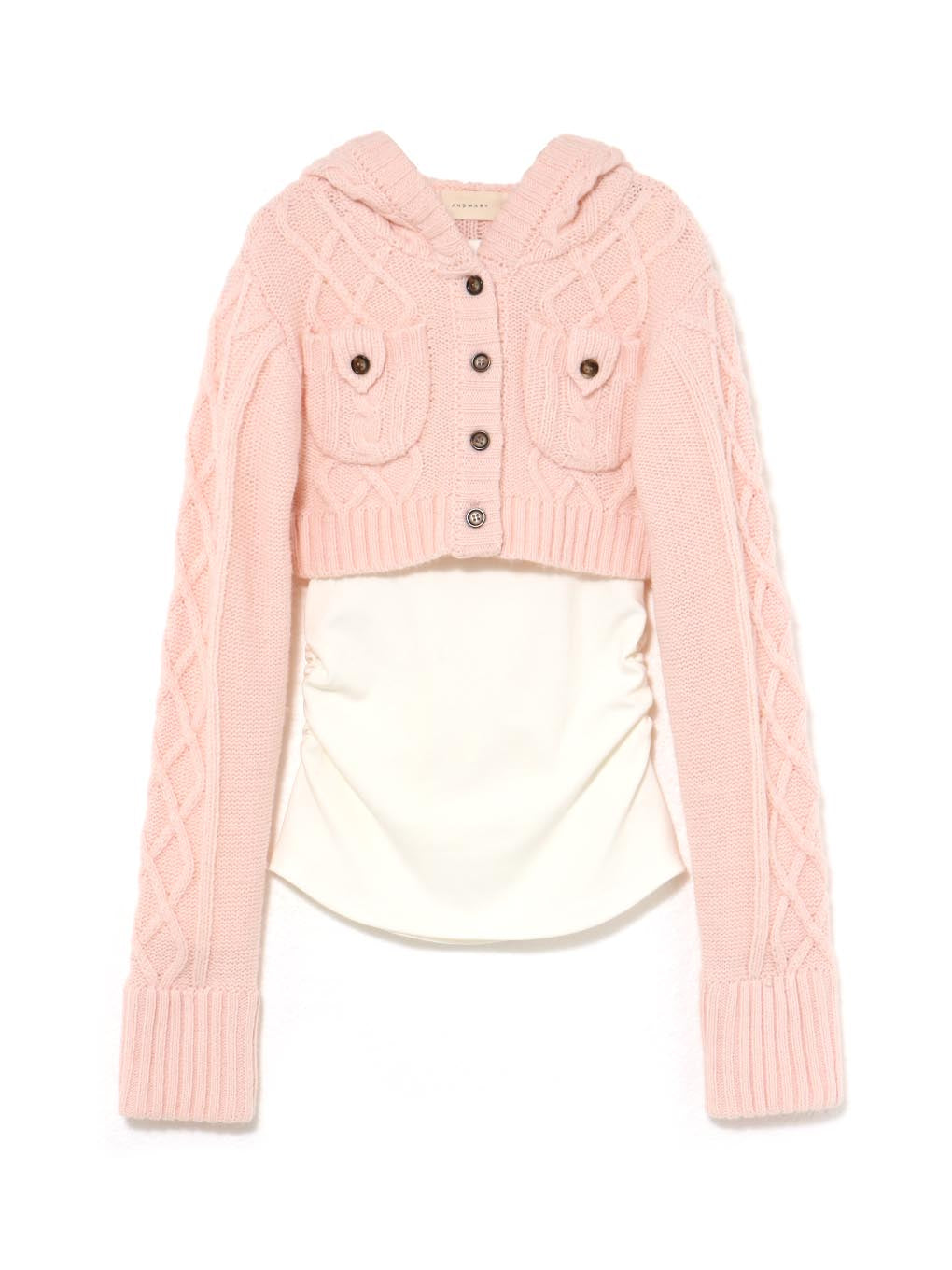 Mary logo cable knit set