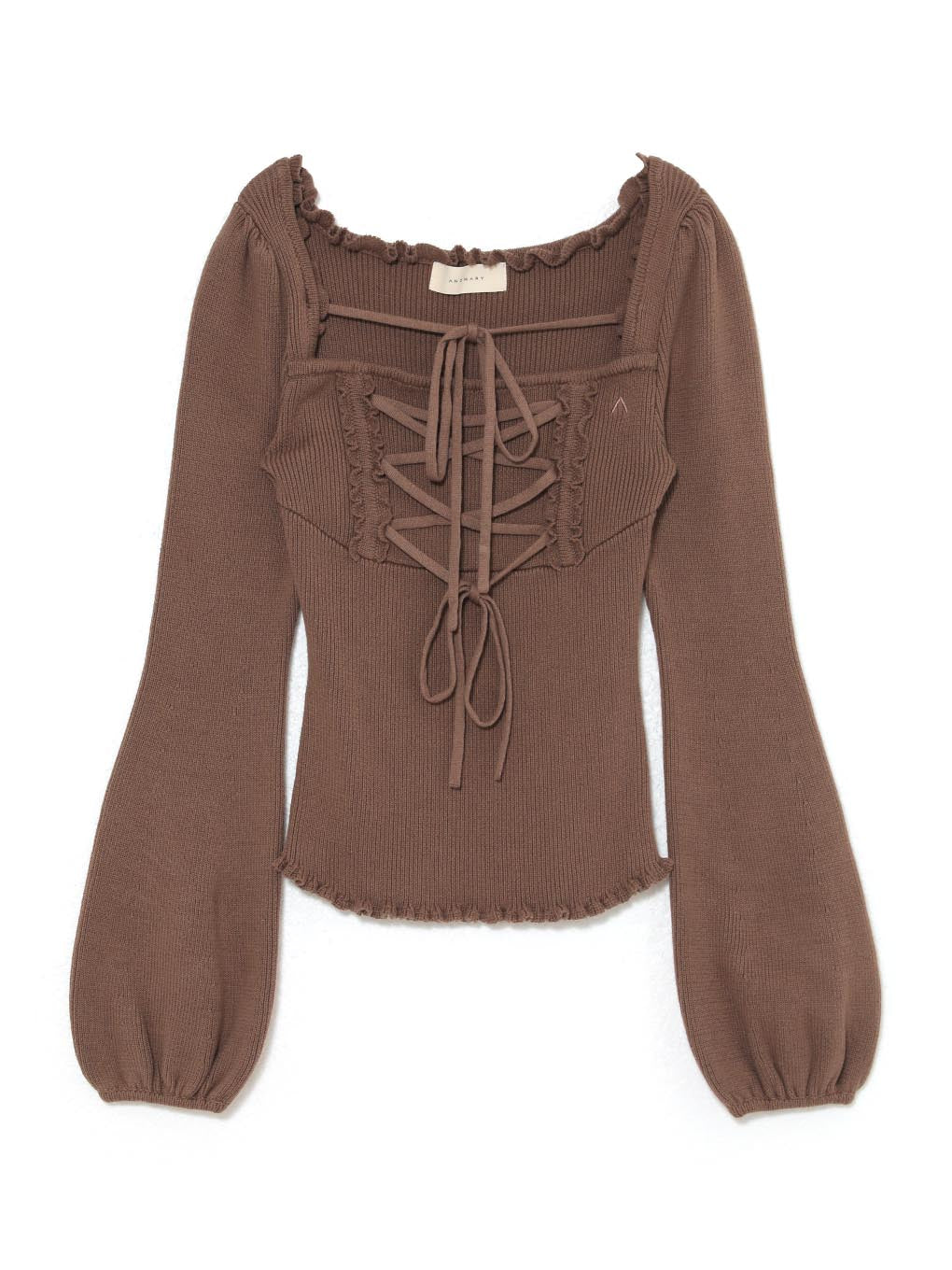 ANDMARY】Lydia frill knit tops ANDMARY】Lydia frill knit tops