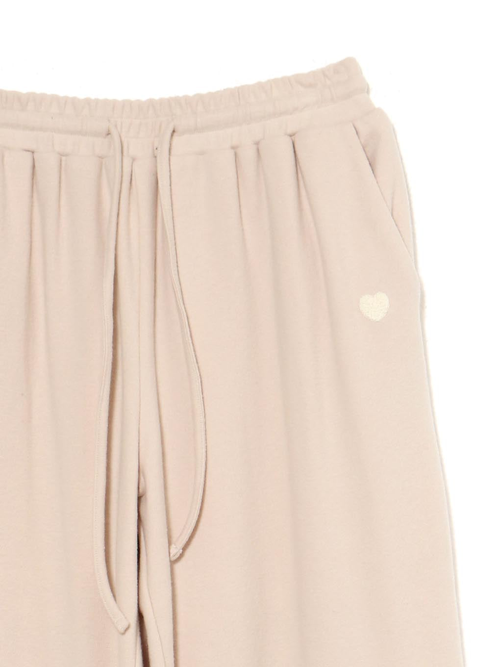 アンドマリー Milky pile heart long pants pink Milky pile heart long pants