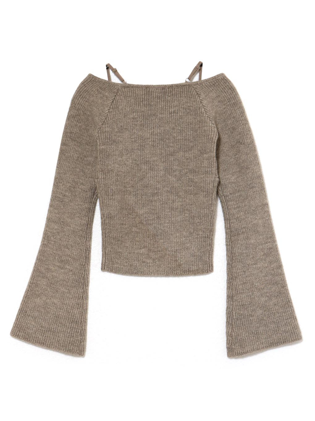 andmary￤Baby ribbon knit tops ANDMARY】Baby ribbon knit tops