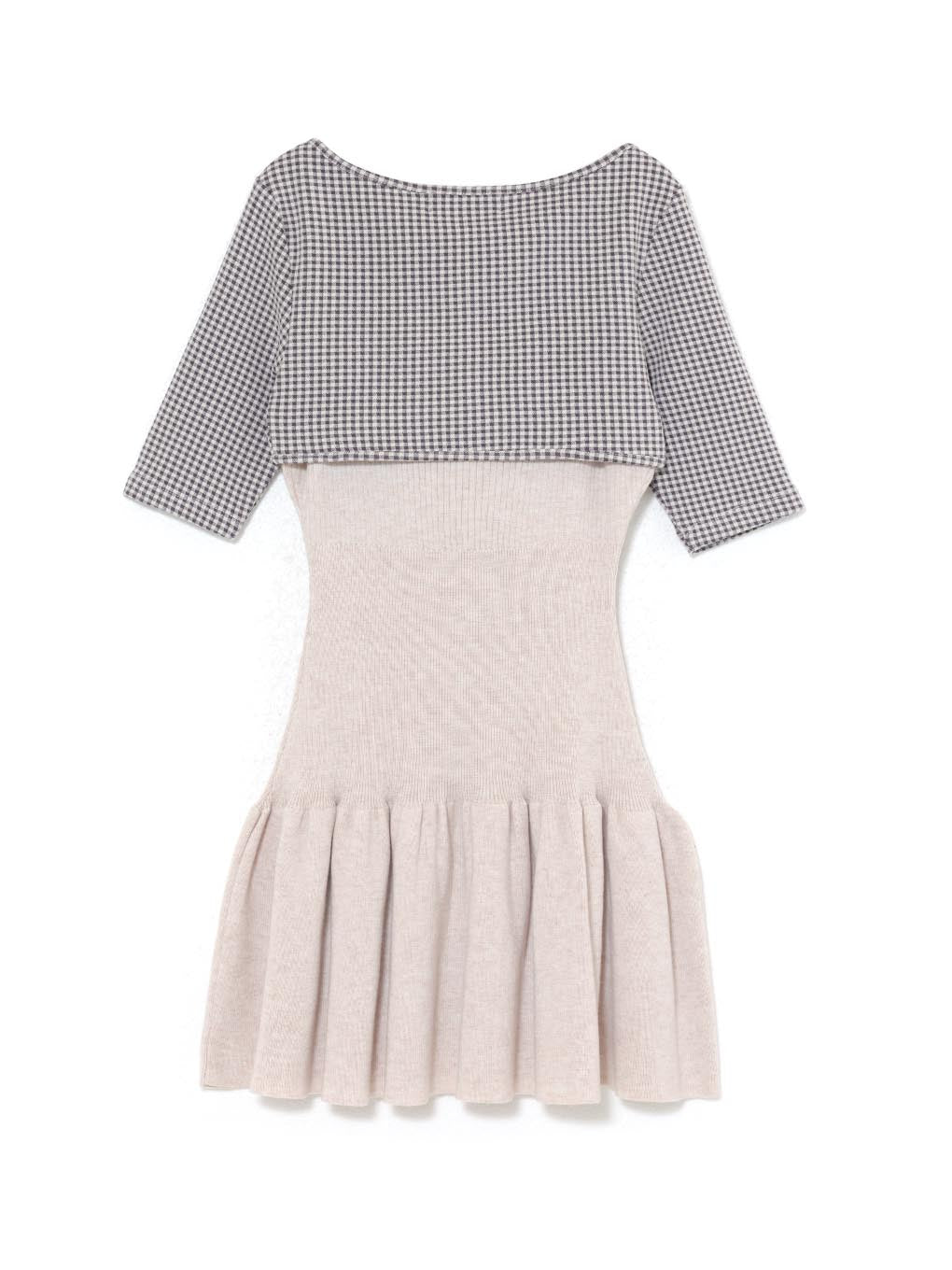 Risa gingham check set dress