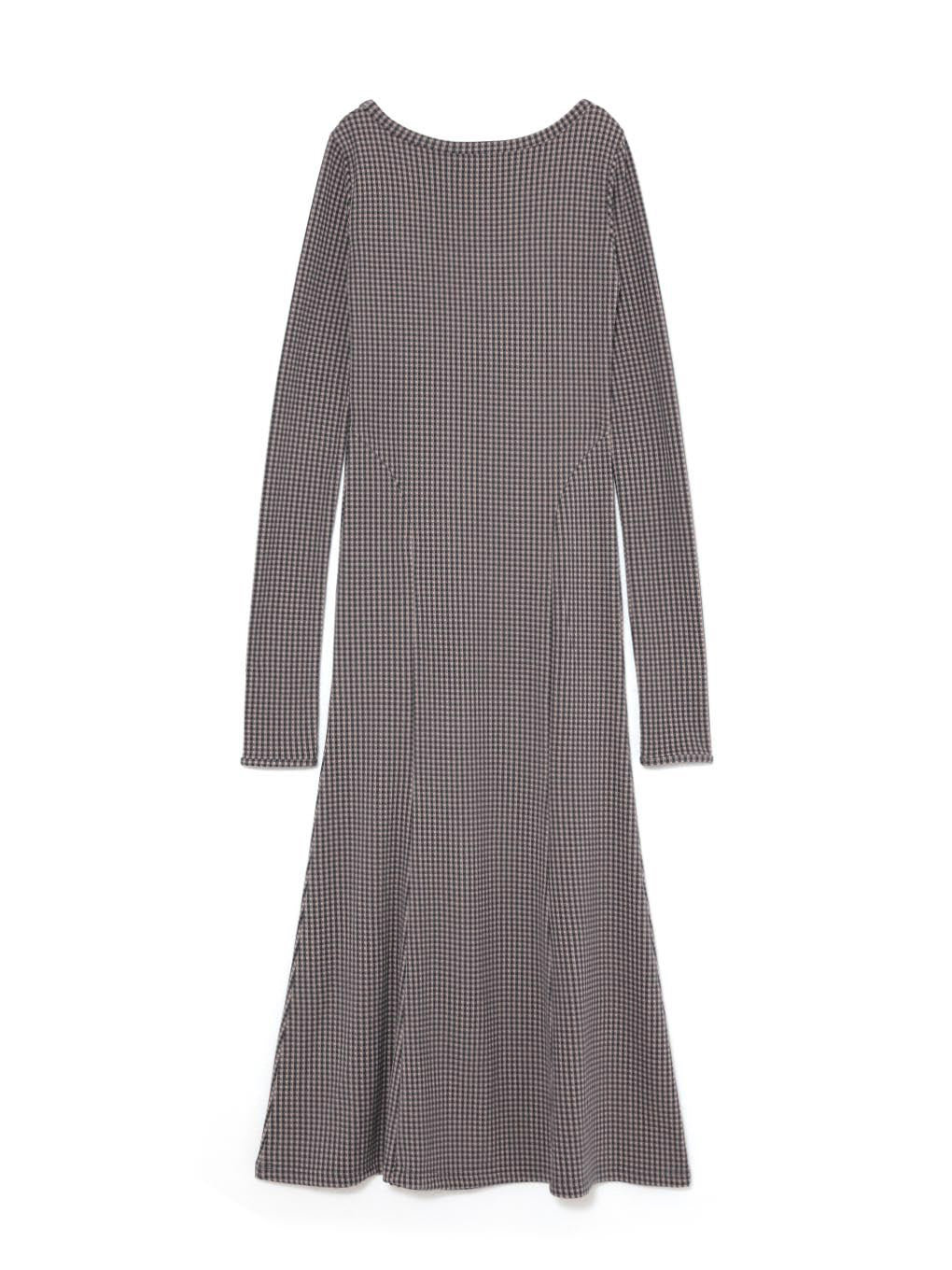 Anju check long dress