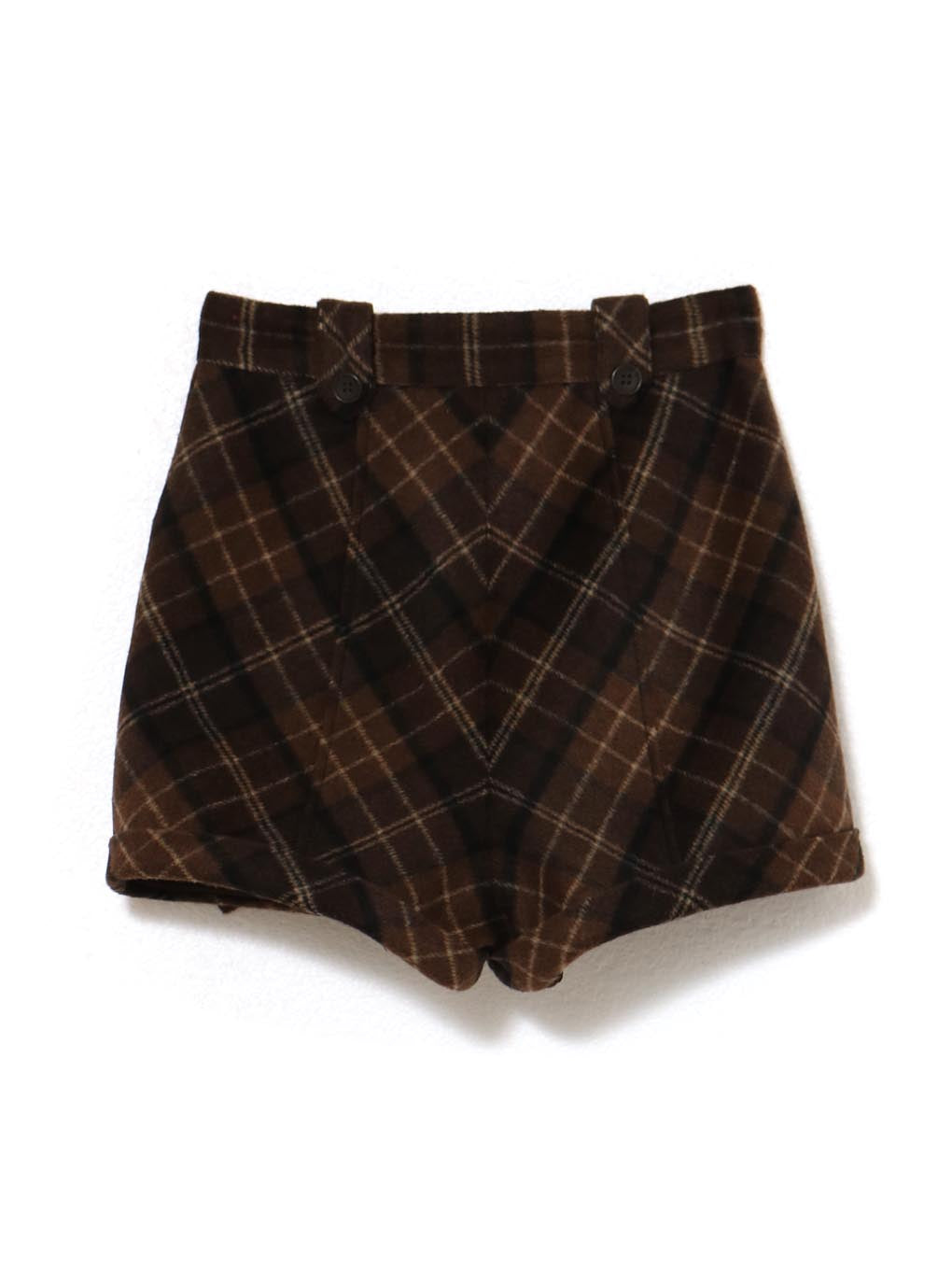 ANDMARY】Ribbon check mini pants