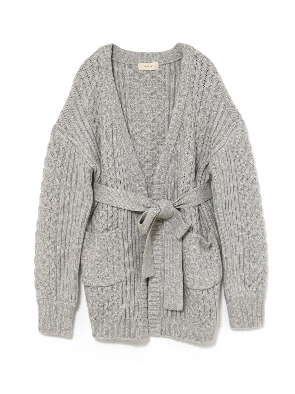 Andmary Hug knit cardigan set up 3点 セット Hug knit cardigan