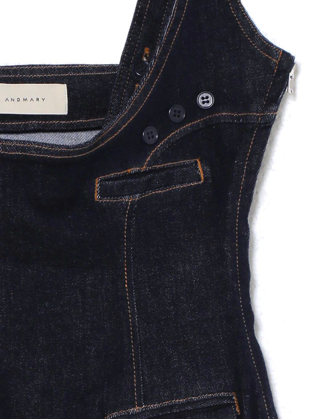 ANDMARY】Denim rompers skirt